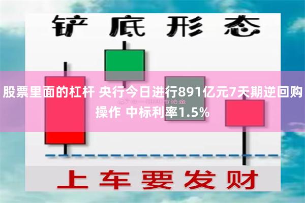 股票里面的杠杆 央行今日进行891亿元7天期逆回购操作 中标利率1.5%